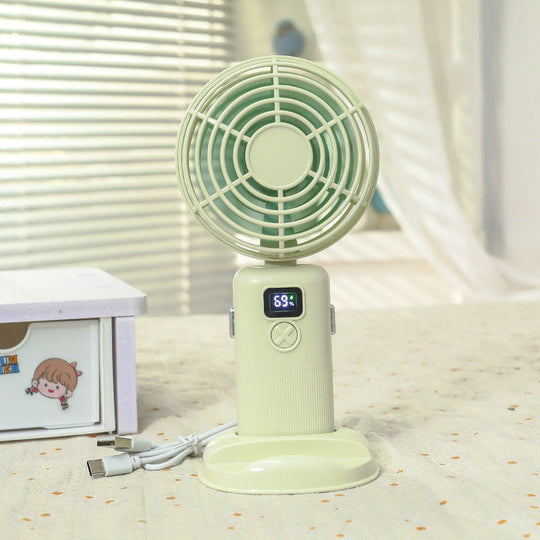 Ventilator Mini Portabil USB pentru Femei cu Ecran LCD 6