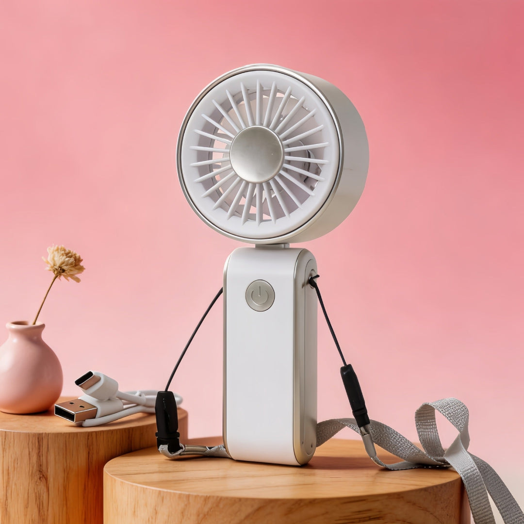 Ventilator Mini Portabil Unisex Compact cu Viteze Reglabile 2