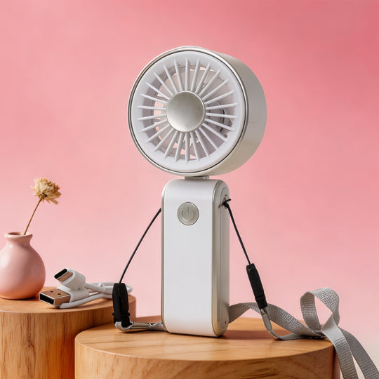 Ventilator Mini Portabil Unisex Compact cu Viteze Reglabile 2