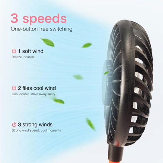 Ventilator Mini cu Gât Suspendat LED pentru Exterior 6