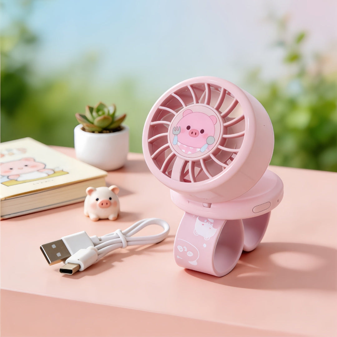 Ventilator Portabil Jucăuș pentru Femei cu Design Creativ 7