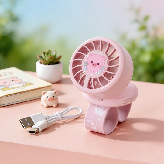 Ventilator Portabil Jucăuș pentru Femei cu Design Creativ 7