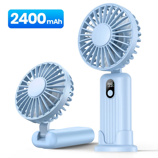 Ventilator Portabil Multifuncțional Pliabil cu 3 Viteze și Baterie Reîncărcabilă 10