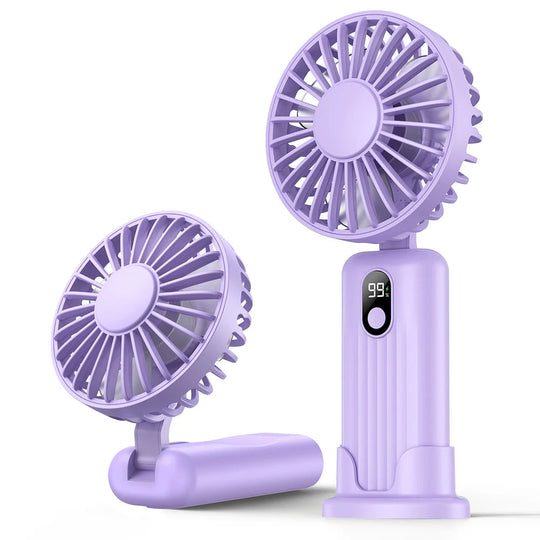 Ventilator Portabil Multifuncțional Pliabil cu 3 Viteze și Baterie Reîncărcabilă 7