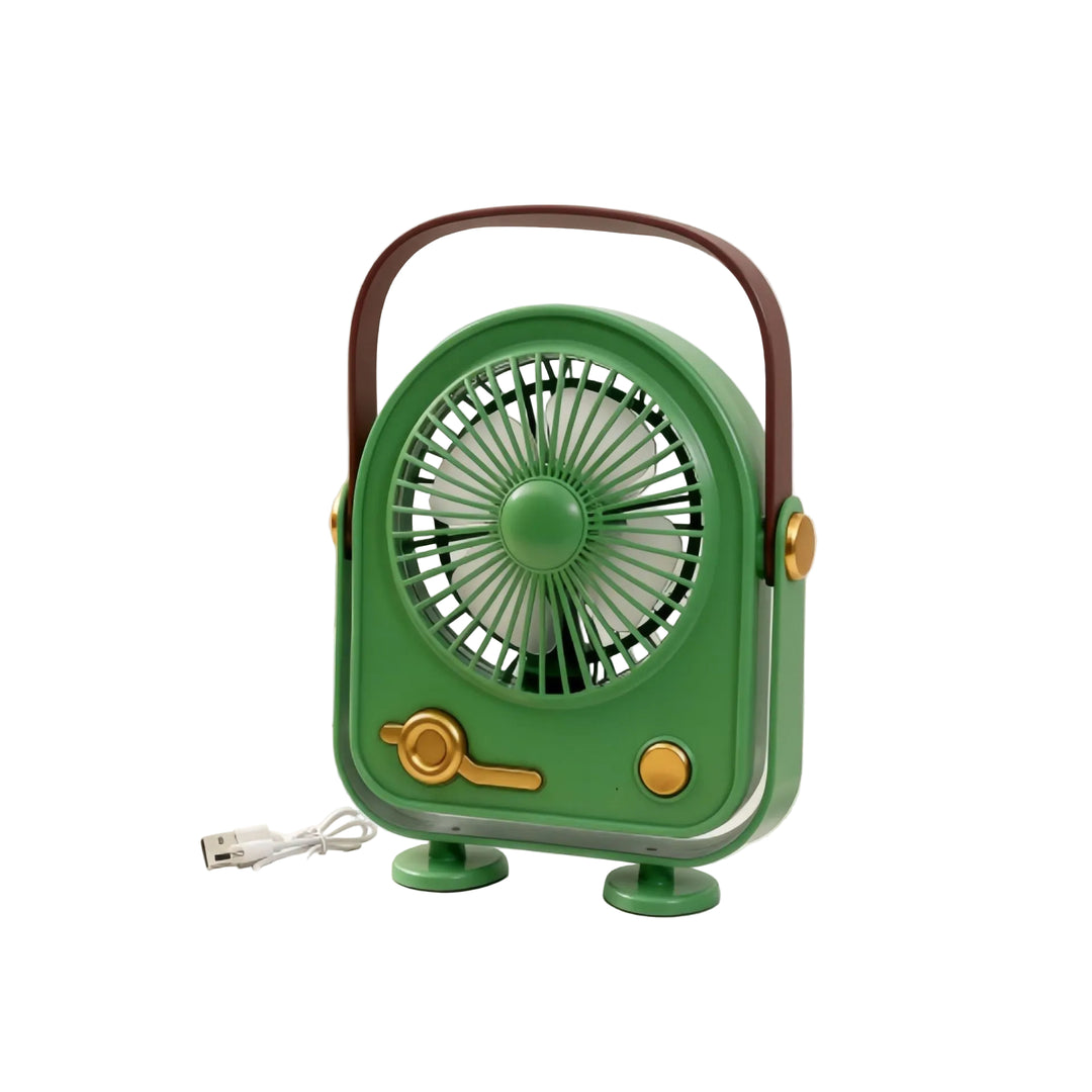 Ventilator Portabil Retro pentru Femei, Design Compact și Ușor 0