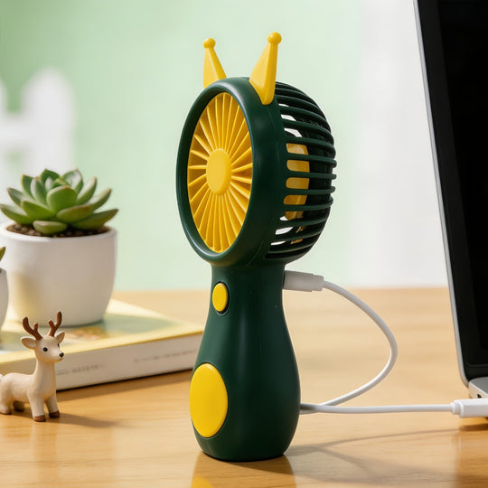 Ventilator Portabil USB cu Design Urechi de Animale pentru Femei 1