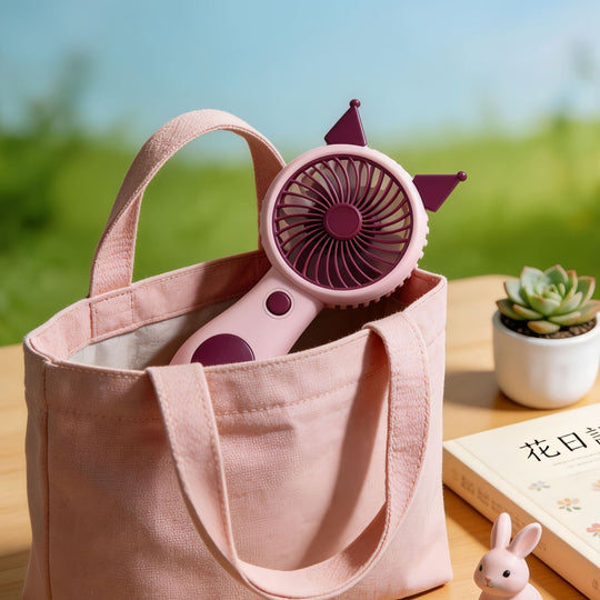 Ventilator Portabil USB cu Design Urechi de Animale pentru Femei 2