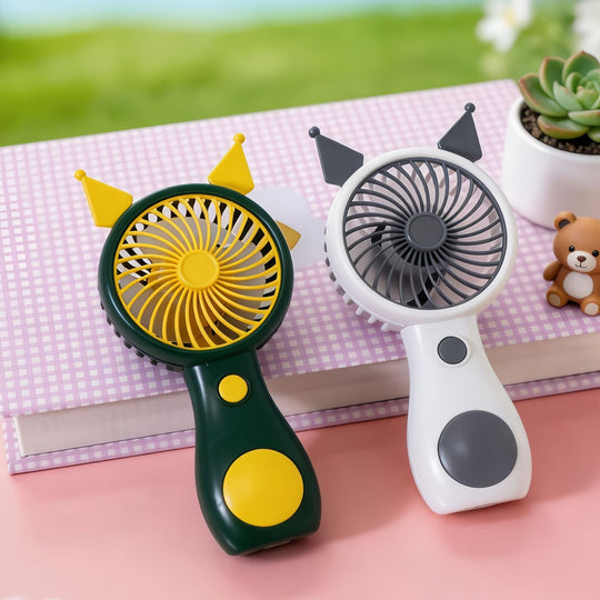 Ventilator Portabil USB cu Design Urechi de Animale pentru Femei 3