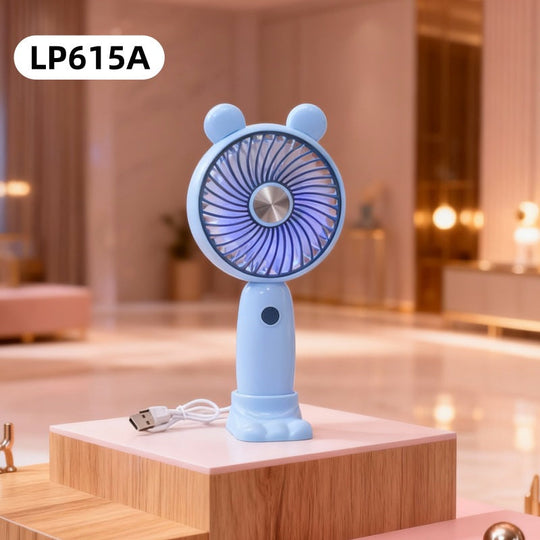 Ventilator Portabil Unisex Compact cu LED și Baterie Reîncărcabilă 0