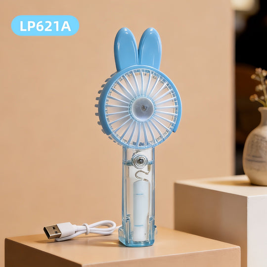 Ventilator Portabil Unisex Compact cu LED și Baterie Reîncărcabilă 10