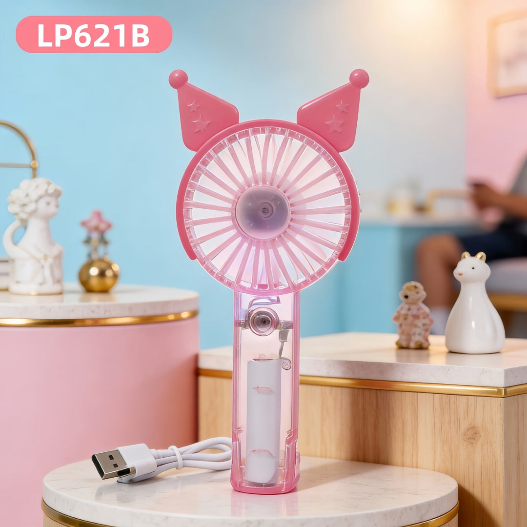 Ventilator Portabil Unisex Compact cu LED și Baterie Reîncărcabilă 11