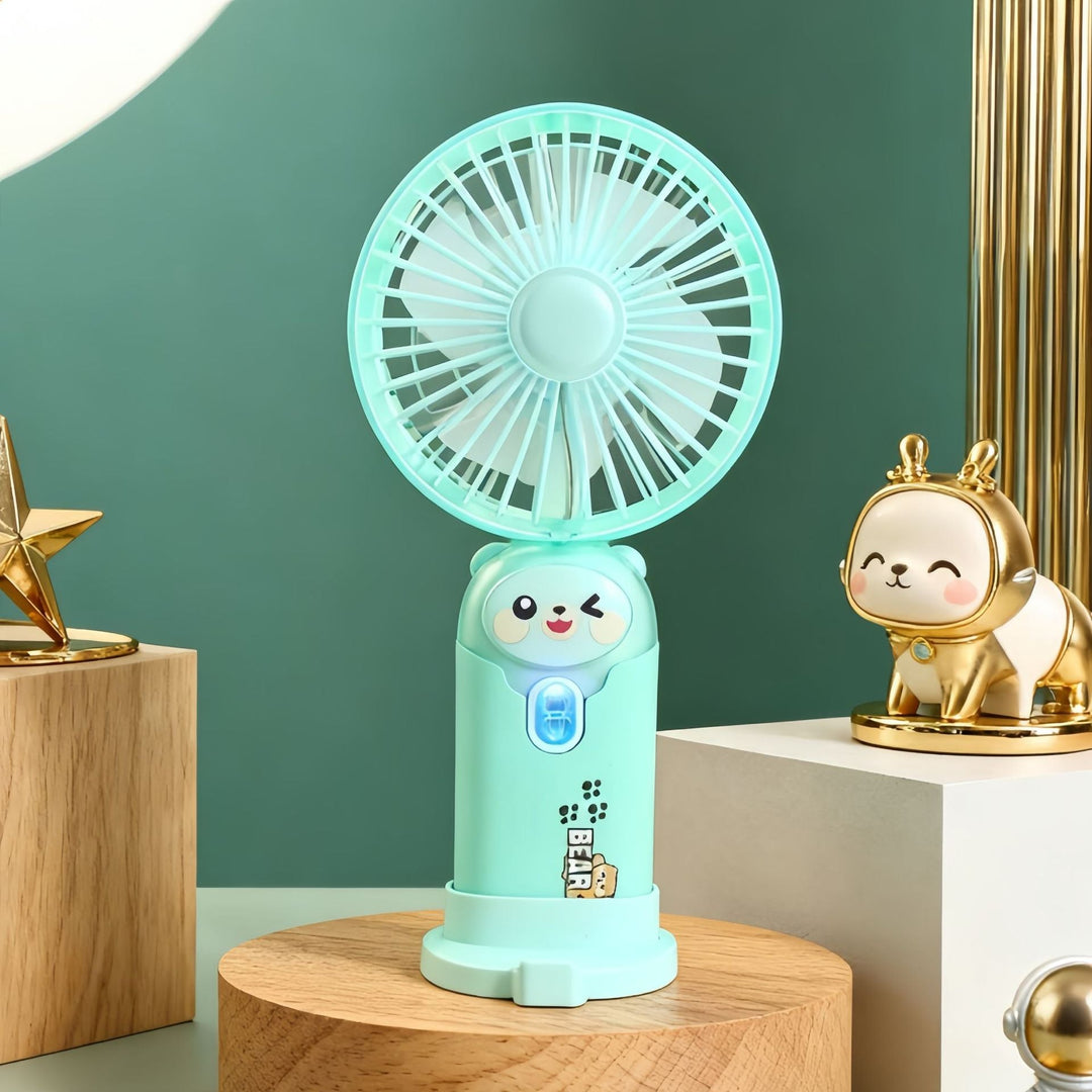 Ventilator Portabil Unisex Compact cu LED și Baterie Reîncărcabilă 15