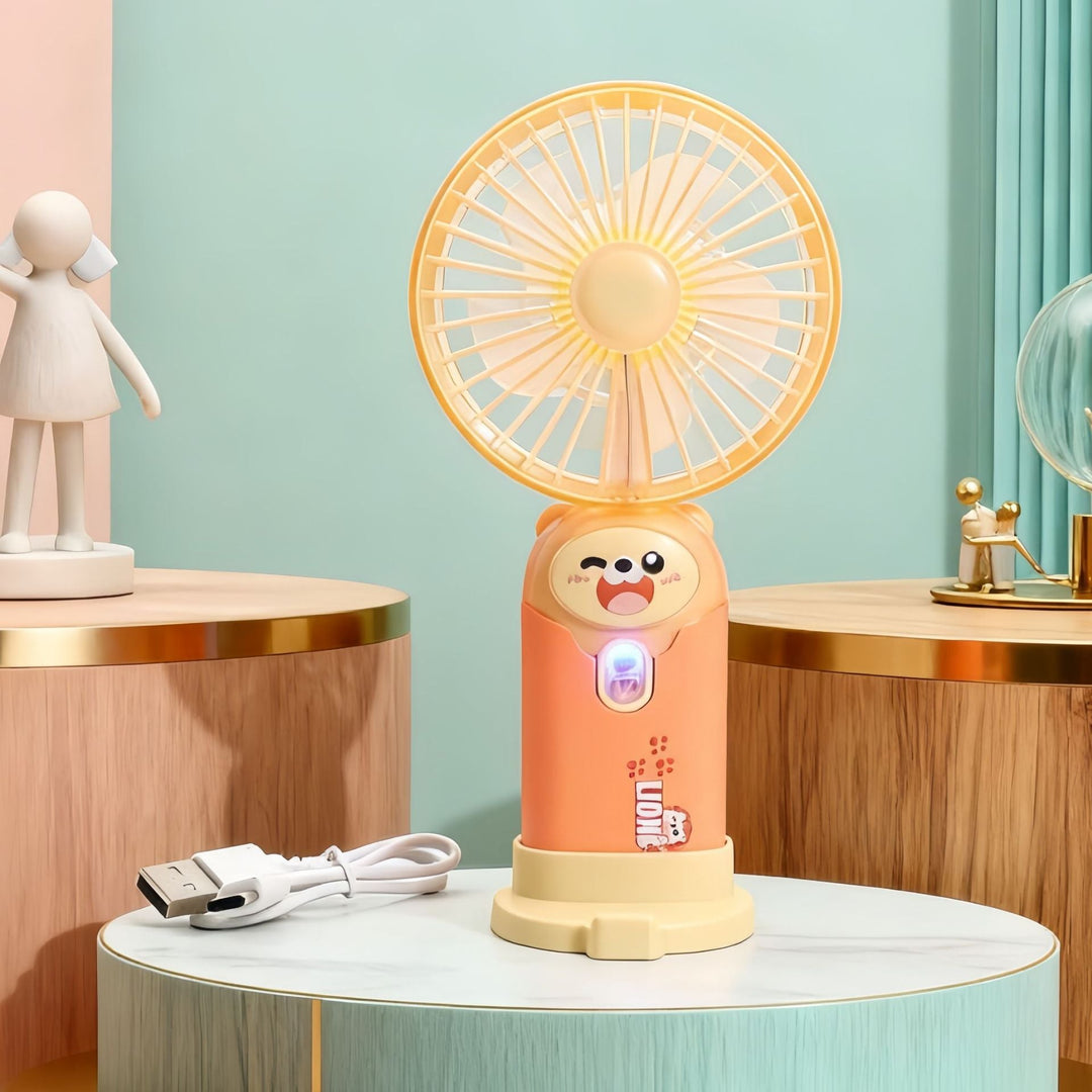 Ventilator Portabil Unisex Compact cu LED și Baterie Reîncărcabilă 16