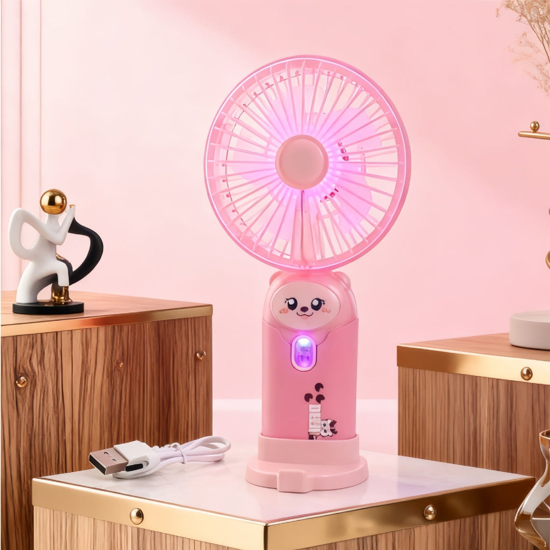 Ventilator Portabil Unisex Compact cu LED și Baterie Reîncărcabilă 21