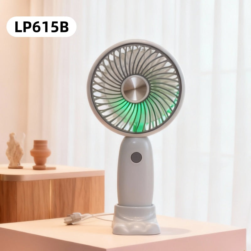 Ventilator Portabil Unisex Compact cu LED și Baterie Reîncărcabilă 23