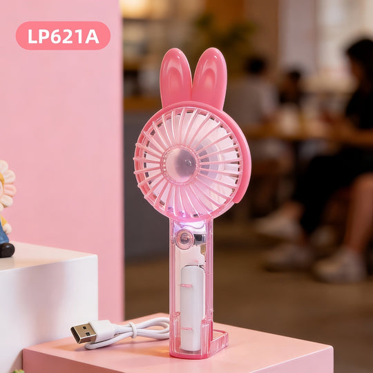 Ventilator Portabil Unisex Compact cu LED și Baterie Reîncărcabilă 5