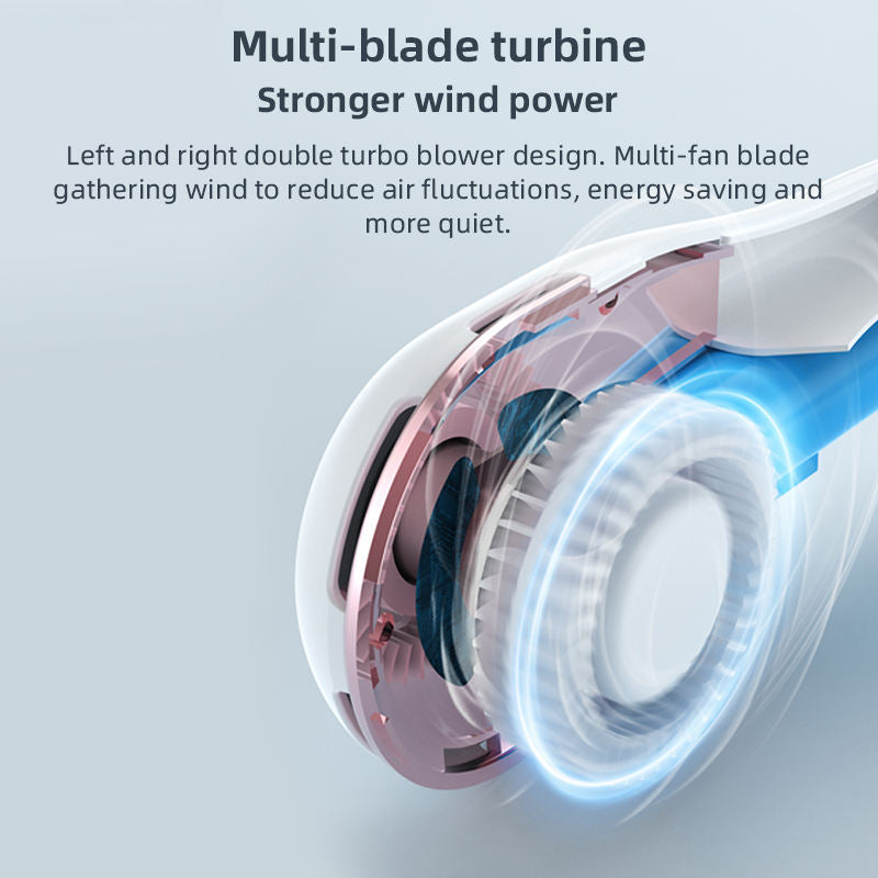 Ventilator Portabil Unisex cu Afișaj LCD și Motor Silențios pentru Răcire Eficientă 2