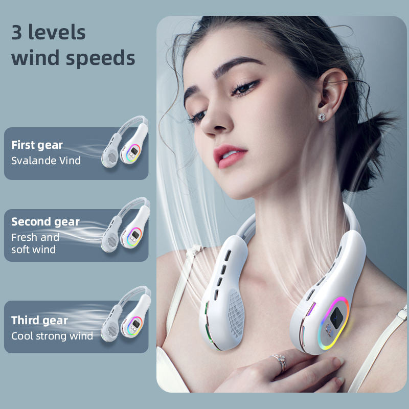 Ventilator Portabil Unisex cu Afișaj LCD și Motor Silențios pentru Răcire Eficientă 3