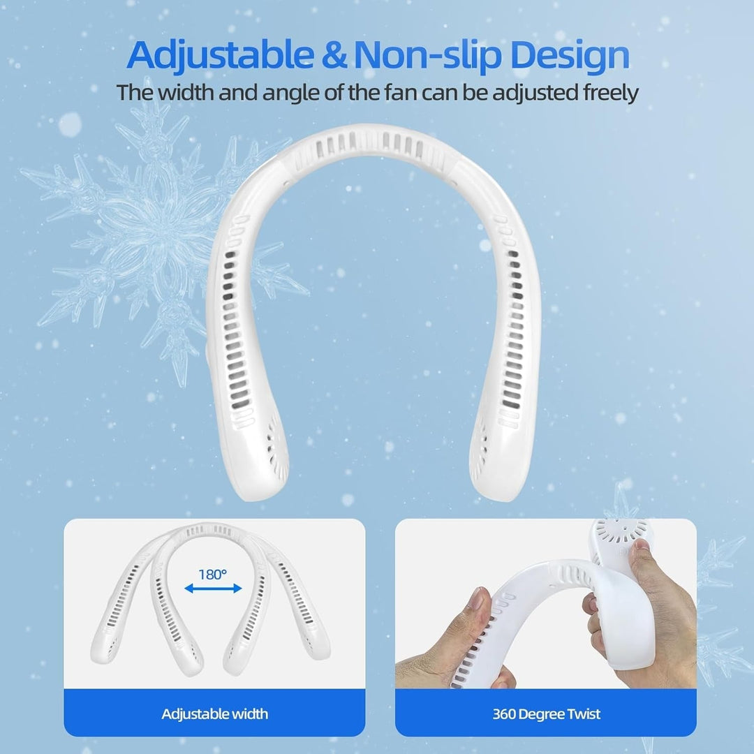 Ventilator Portabil Unisex pentru Gât cu 5 Viteze și Design Fără Lame 5