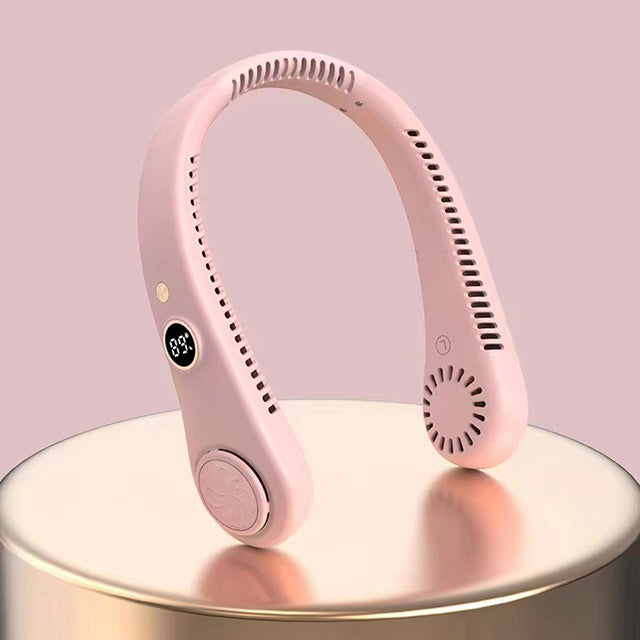 Ventilator Portabil Unisex pentru Gât cu 5 Viteze și Design Fără Lame 9