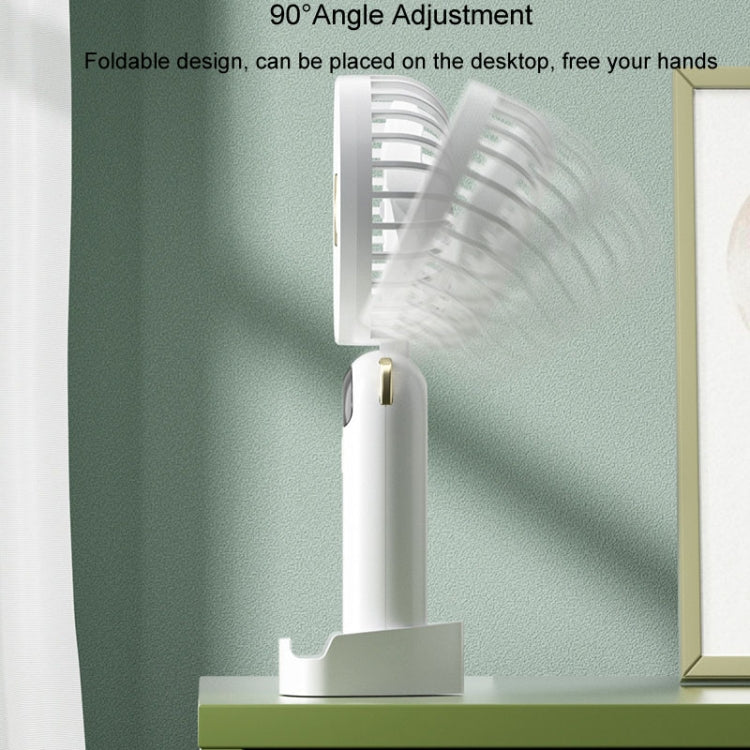 Ventilator Portabil cu Afișaj Digital pentru Bărbați și Femei, Design Pliabil și Viteze Reglabile 6