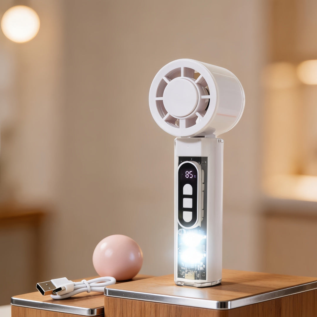 Ventilator Portabil cu Afișaj Digital pentru Femei 4