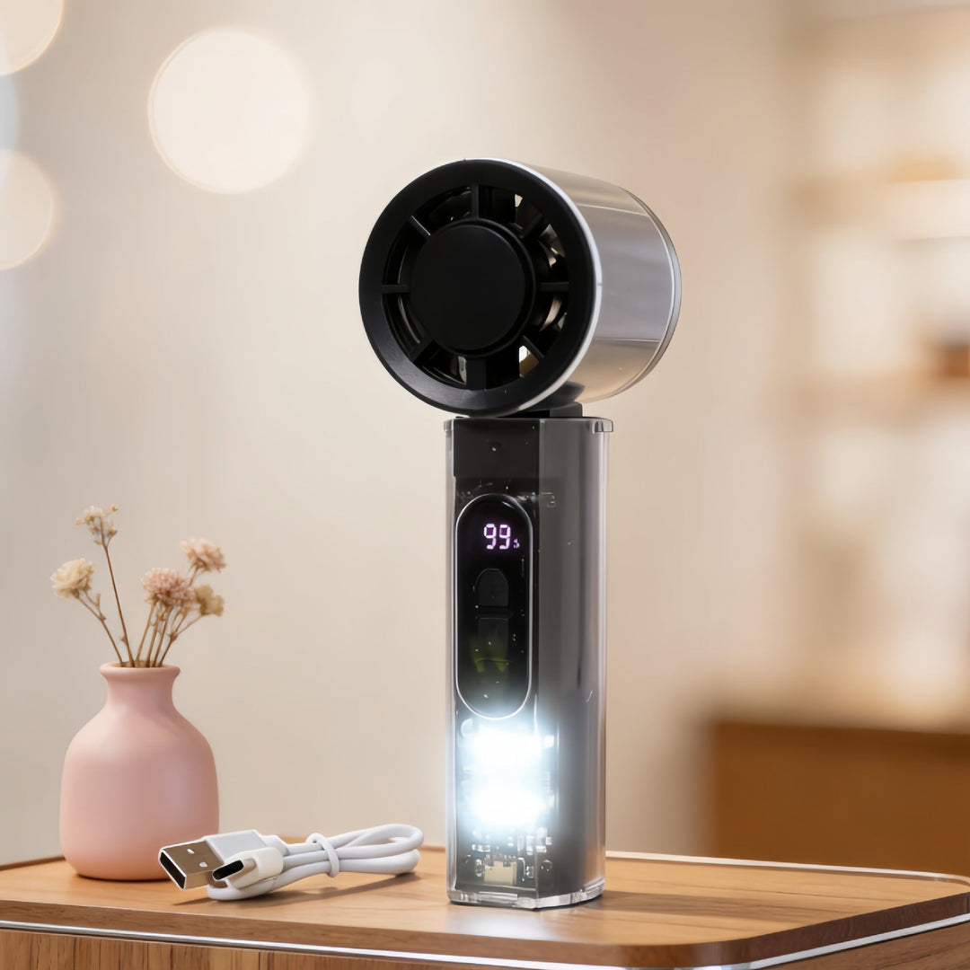 Ventilator Portabil cu Afișaj Digital pentru Femei 5