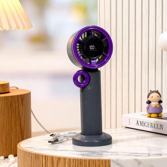 Ventilator Portabil cu Afișaj Digital pentru Femei 7
