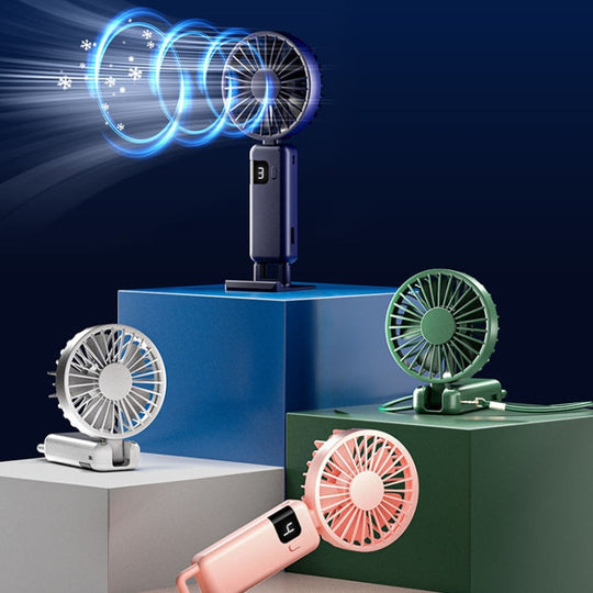Ventilator Portabil cu Afișaj Digital pentru Gât 1