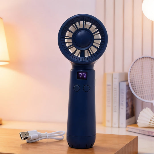 Ventilator Portabil cu Afișaj de Temperatură pentru Femei 5