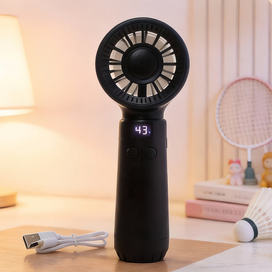 Ventilator Portabil cu Afișaj de Temperatură pentru Femei 6