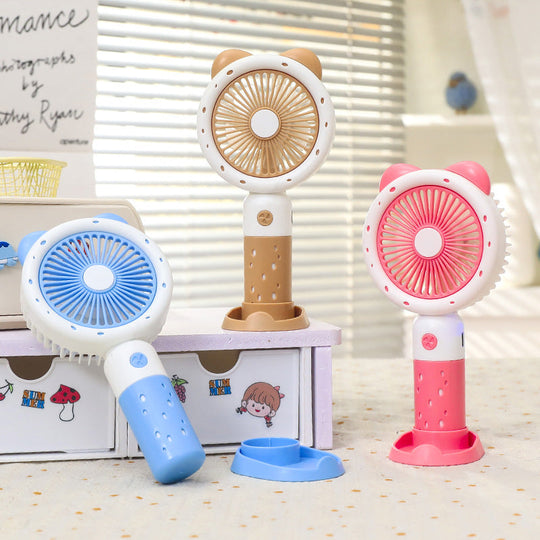 Ventilator Portabil cu Design Drăguț pentru Femei - Ușor și Silențios 1
