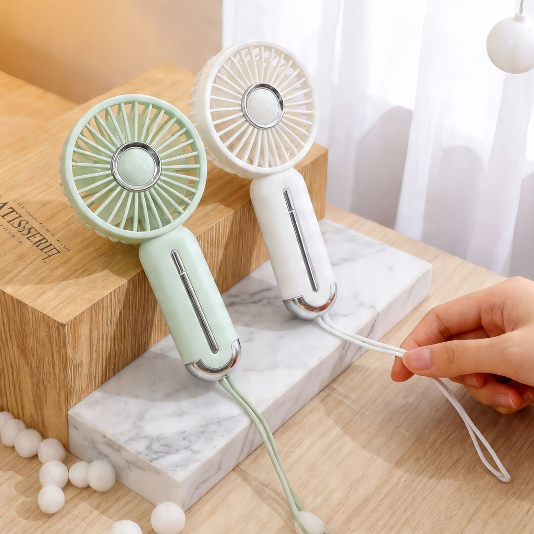 Ventilator Portabil cu Mâner Ergonomic pentru Femei 1