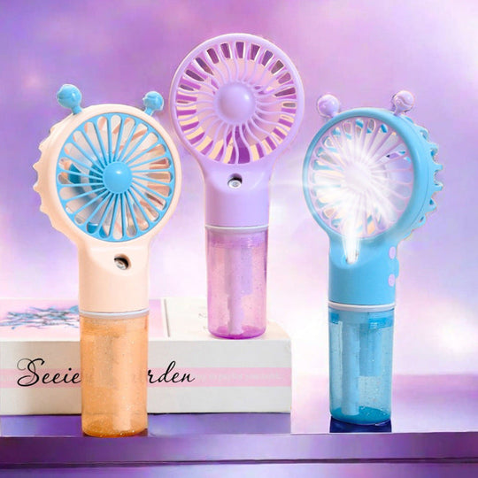 Ventilator Portabil cu Pulverizare pentru Femei, Design Compact și Ușor 1