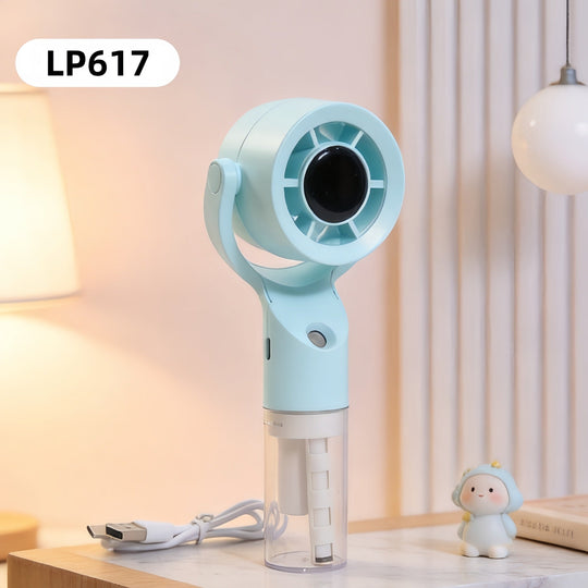 Ventilator Portabil cu Pulverizare pentru Femei, Design Practic și Ușor de Transportat 11