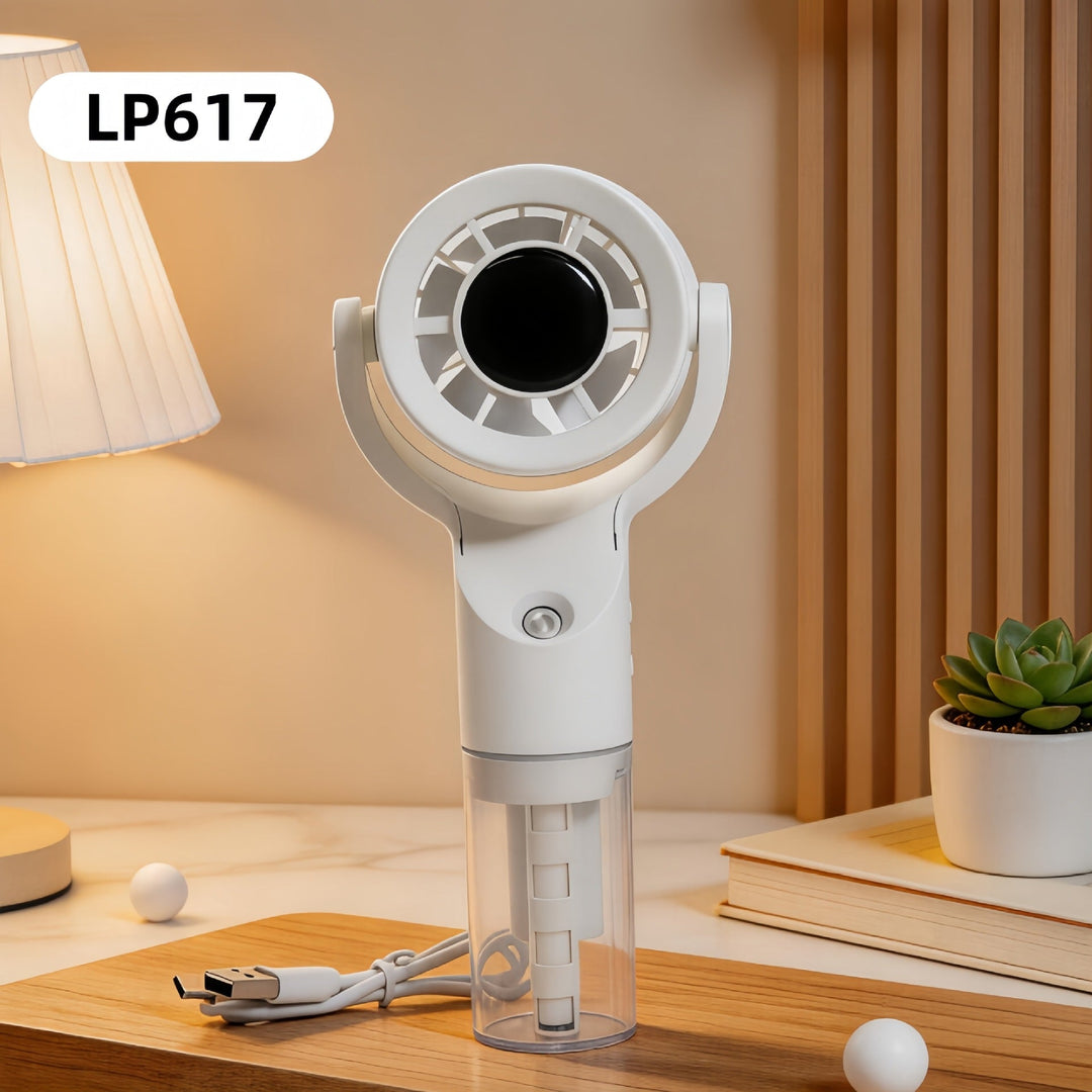Ventilator Portabil cu Pulverizare pentru Femei, Design Practic și Ușor de Transportat 3