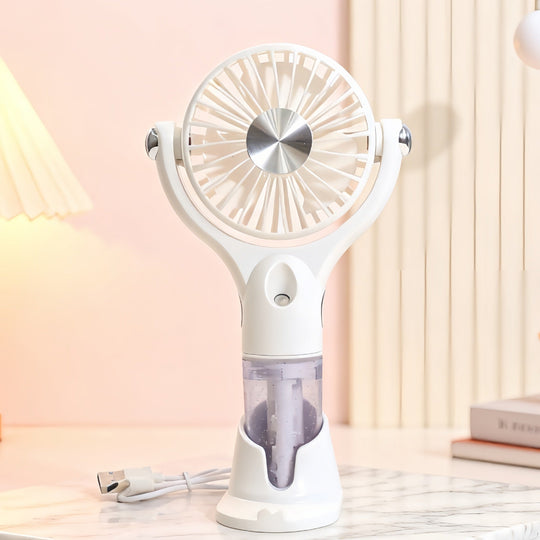 Ventilator Portabil cu Pulverizare pentru Femei, Design Practic și Ușor de Transportat 5