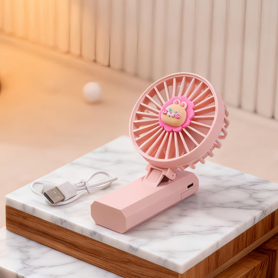 Ventilator Portabil de Mână cu Design de Leu pentru Femei 5