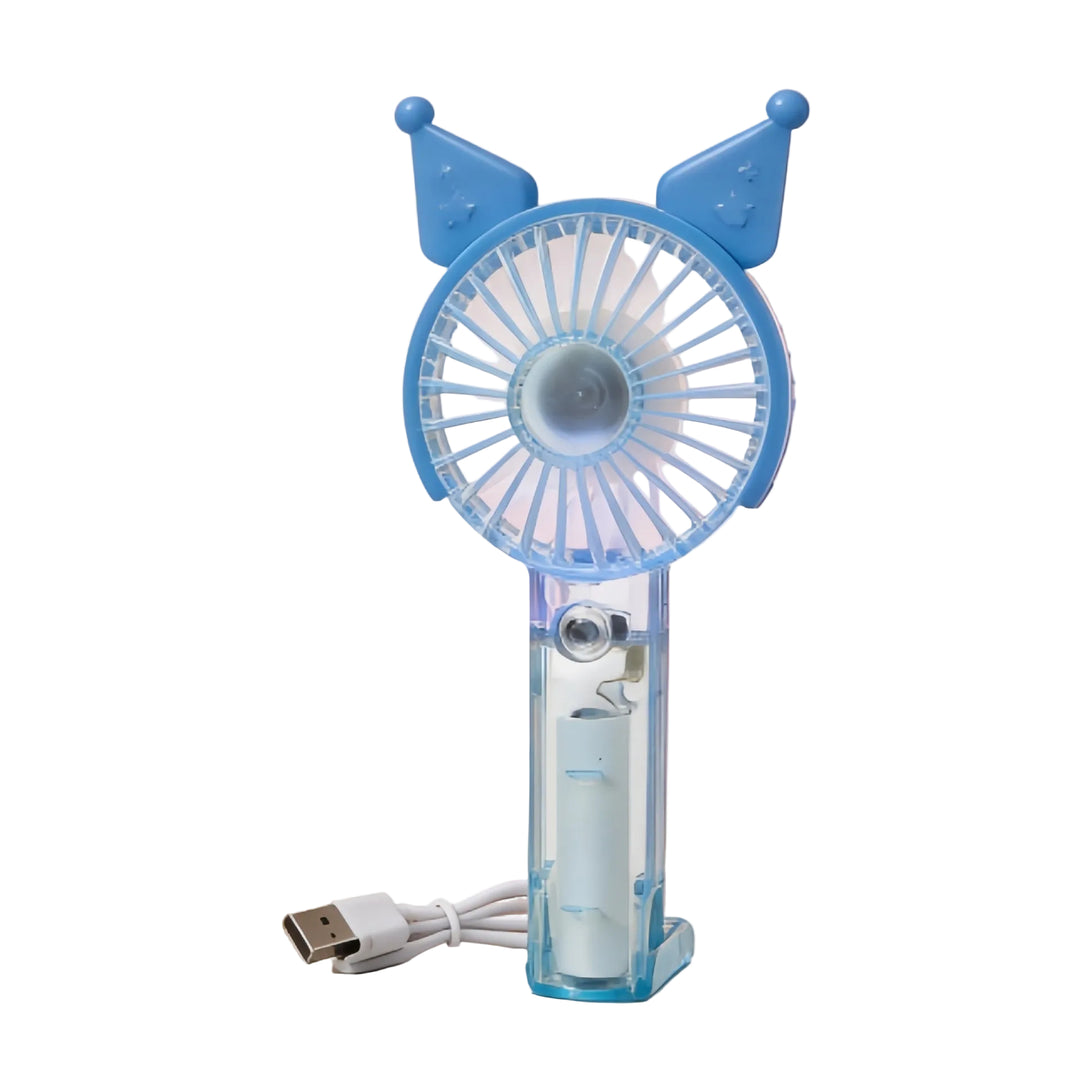 Ventilator Portabil de Mână cu Iluminare LED și Funcție de Pulverizare 0