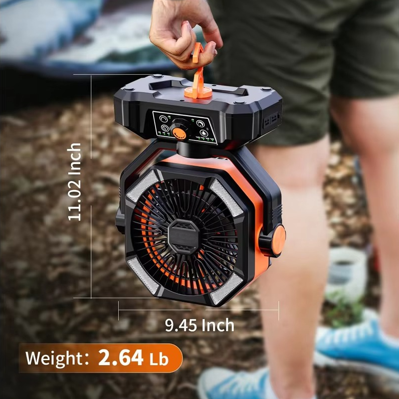 Ventilator Portabil pentru Camping cu Funcții Avansate 7