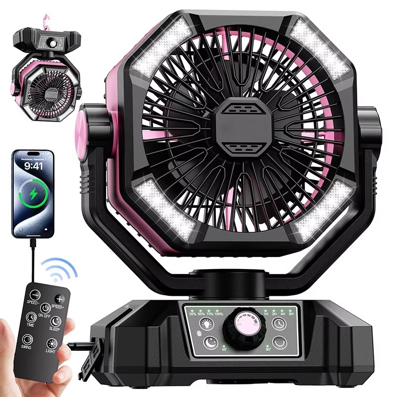 Ventilator Portabil pentru Camping cu Funcții Avansate 9