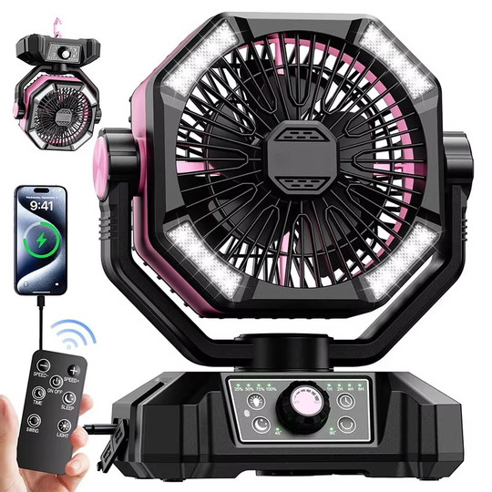 Ventilator Portabil pentru Camping cu Funcții Avansate 9