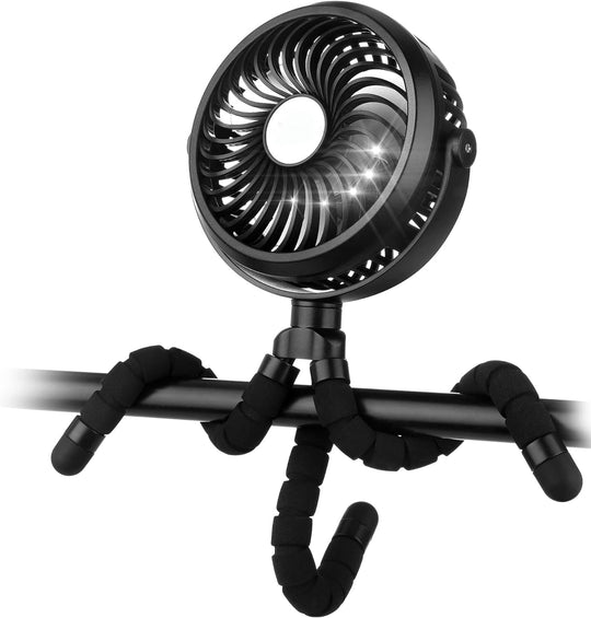 Ventilator Portabil pentru Cărucior cu Ajustare 360° 0