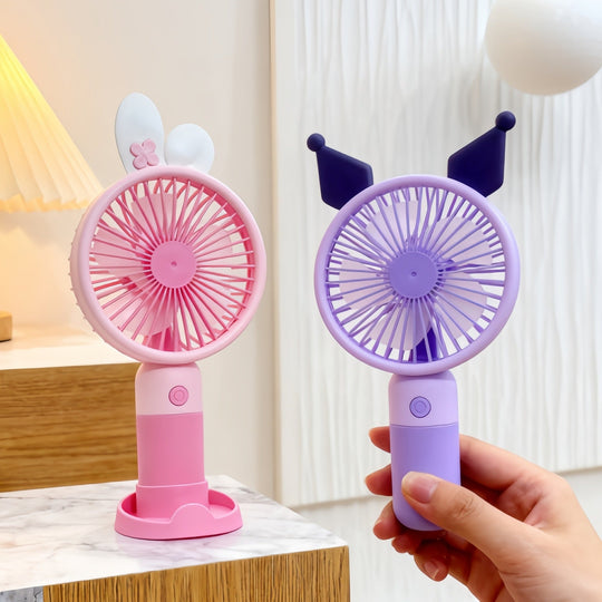 Ventilator Portabil pentru Femei cu Design Drăguț și Motiv de Iepure 1