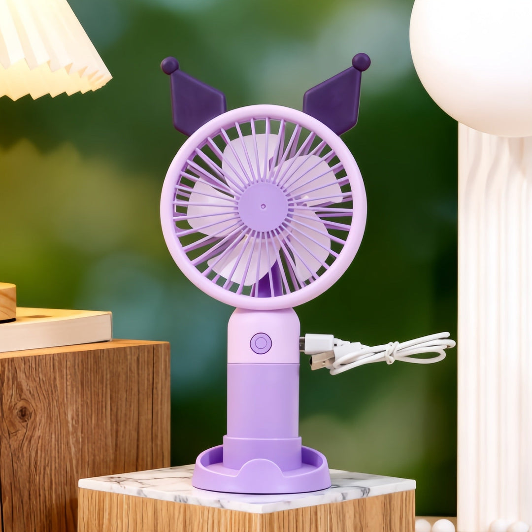 Ventilator Portabil pentru Femei cu Design Drăguț și Motiv de Iepure 2