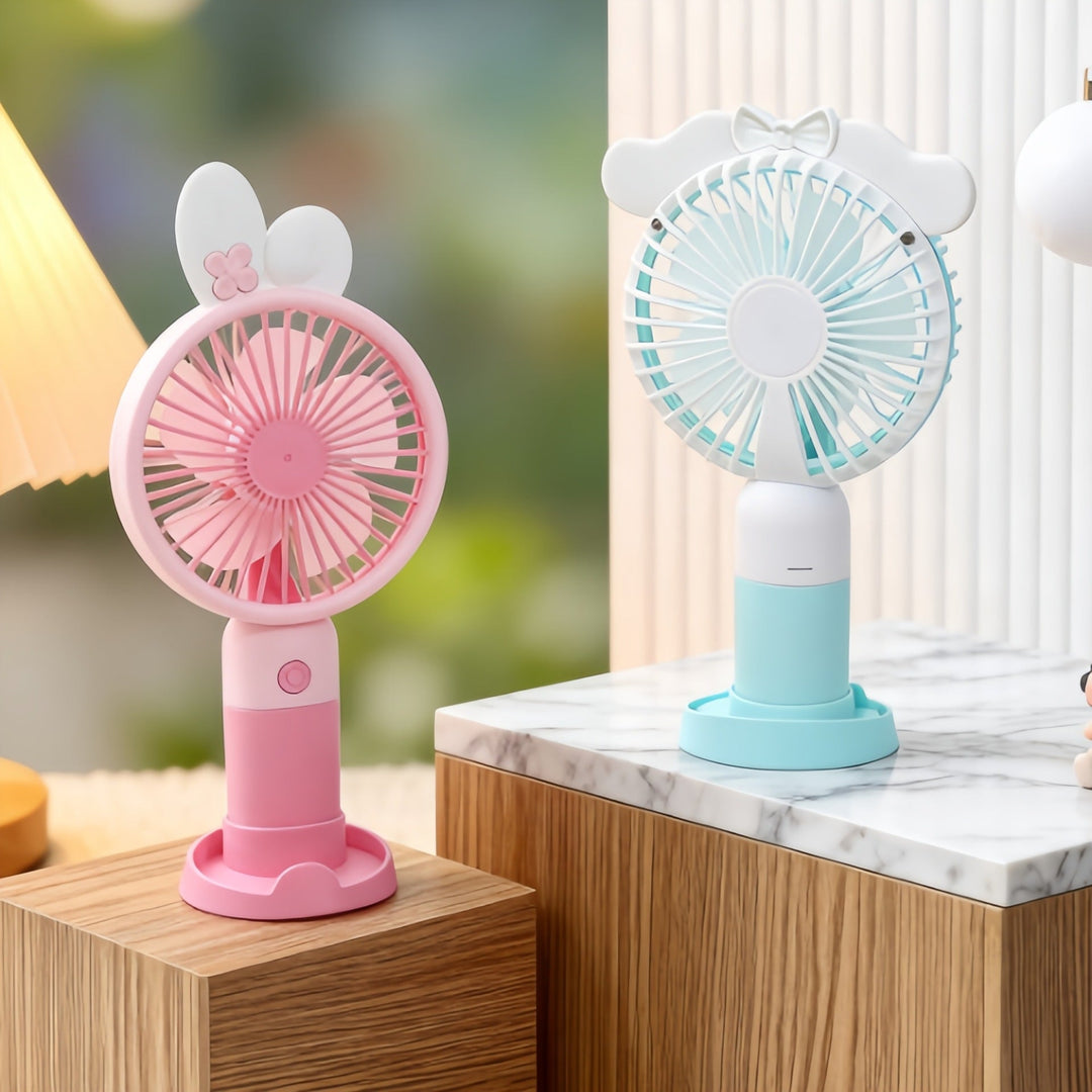 Ventilator Portabil pentru Femei cu Design Drăguț și Motiv de Iepure 3