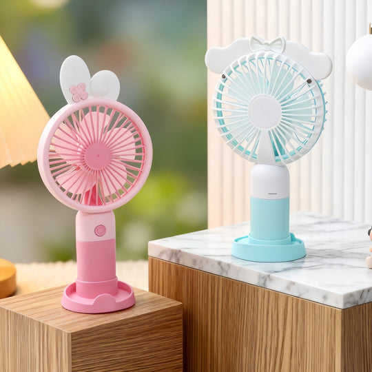 Ventilator Portabil pentru Femei cu Design Drăguț și Motiv de Iepure 3
