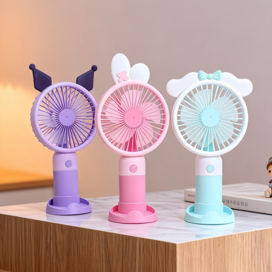 Ventilator Portabil pentru Femei cu Design Drăguț și Motiv de Iepure 4