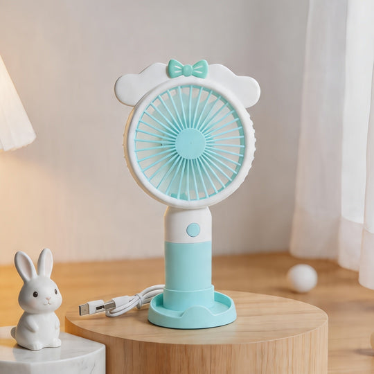 Ventilator Portabil pentru Femei cu Design Drăguț și Motiv de Iepure 5