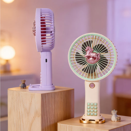 Ventilator Portabil pentru Femei cu Design Unicorn Compact și Ușor 2